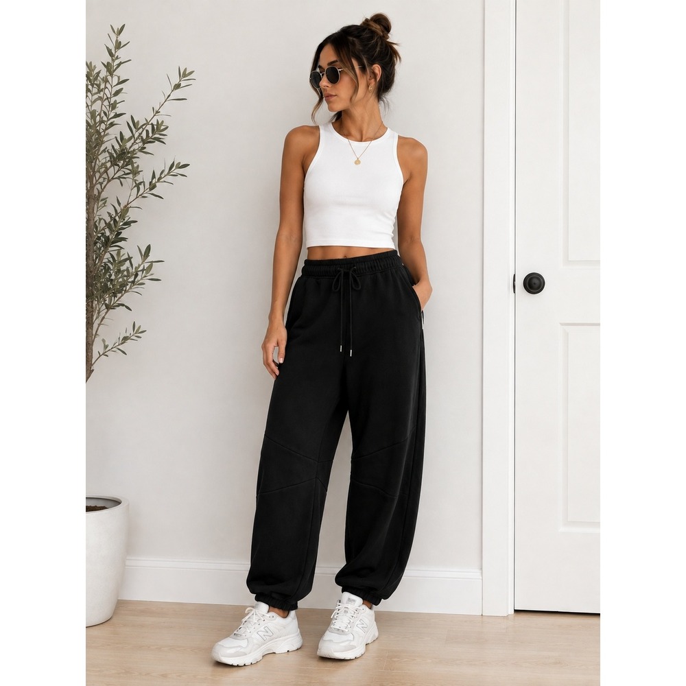 Universal Thread Goods Co Black Barrel Leg Jogger Sweatpants XS NWT Cotton Blend